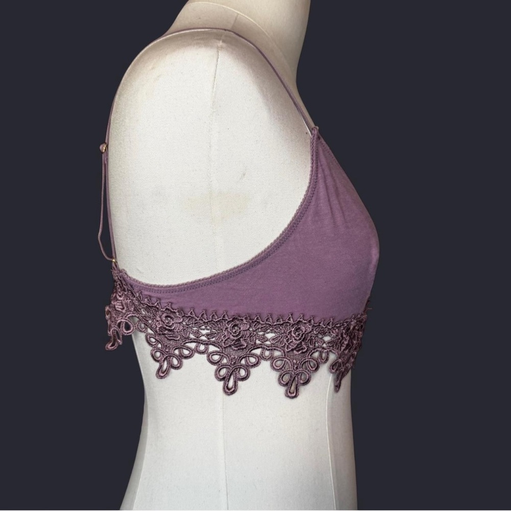 Urban Outfitters Out From Under Lavender Lace Bralette lightweight coquette - Picture 3 of 7
